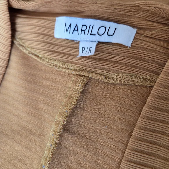 Longline Open Ribbed Cardigan Jacket - Camel - Picture 2 of 9